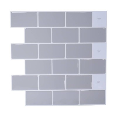 Peel & Stick Wall Covering Decorative Backsplash Tile Stickers Decals Wall Paper For Bathroom Kitchen Art Home Decor