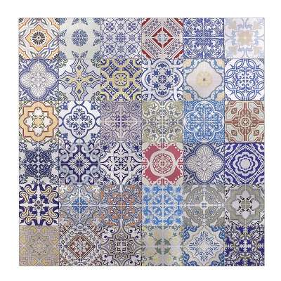 Prmium Anti Mold Factory Direct 12x12 Inch Aluminum Peel and Stick Mosaic Wall Tile Waterproof Colorful  Design Tiles Sticker